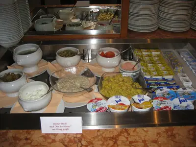 Essen im Hotel oder in der Nähe