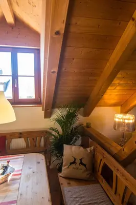 Ein Sitzbereich in der Unterkunft Ferienwohnung Amato