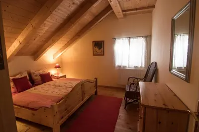 Ein Bett oder Betten in einem Zimmer der Unterkunft Ferienwohnung Amato