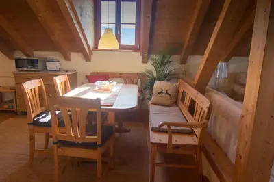 Küche/Küchenzeile in der Unterkunft Ferienwohnung Amato