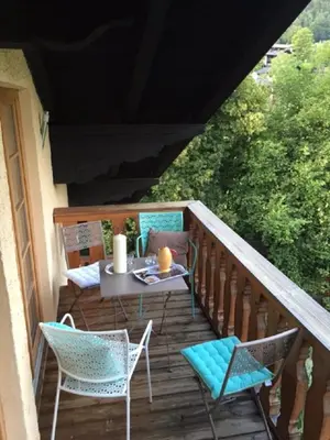 Ein Balkon oder eine Terrasse in der Unterkunft Auszeit Maisonette