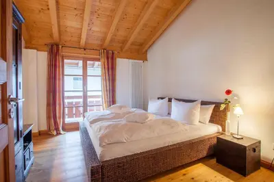 Ein Bett oder Betten in einem Zimmer der Unterkunft Haus am Katzenbach