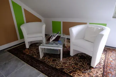 Ein Sitzbereich in der Unterkunft Ferienwohnung Henry im schönen Allgäu