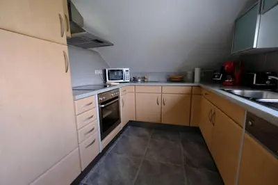 Küche/Küchenzeile in der Unterkunft Ferienwohnung Henry im schönen Allgäu