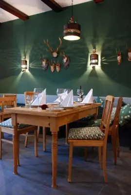 Ein Sitzbereich in der Unterkunft Altstadthotel Bauern Bräu Schrobenhausen