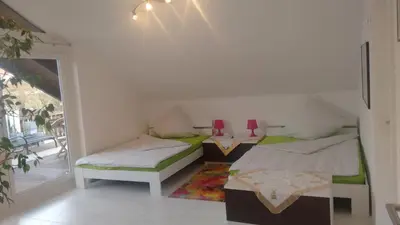 Ein Bett oder Betten in einem Zimmer der Unterkunft Ferienwohnung