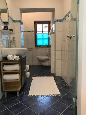 Ein Badezimmer in der Unterkunft mein Quartier