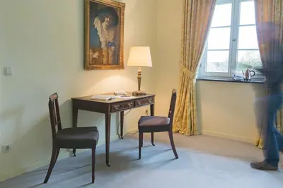 Ein Sitzbereich in der Unterkunft Landhaus Plendl