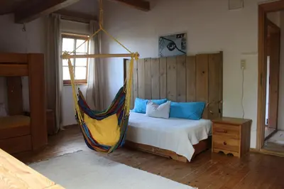 Ein Bett oder Betten in einem Zimmer der Unterkunft Spring-Hof