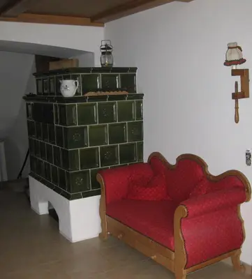 Ein Sitzbereich in der Unterkunft Gästehaus Heimgarten