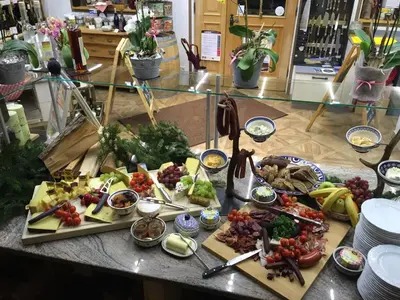 Essen in der Pension oder in der Nähe
