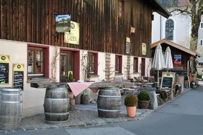 Das Gebäude in dem sich die Pension befindet