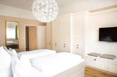 Ein Bett oder Betten in einem Zimmer der Unterkunft Panorama