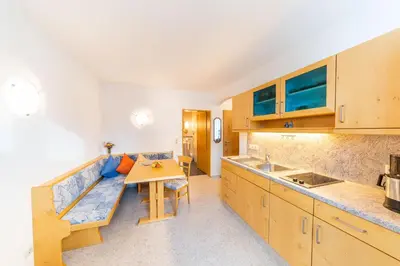 Küche/Küchenzeile in der Unterkunft Hotel Alpenhof