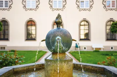 Ein Garten an der Unterkunft KurOase im Kloster