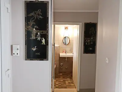 Ein Badezimmer in der Unterkunft Business Apartment VAT Invoice Near Metro
