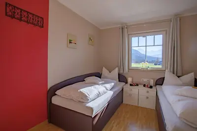 Ein Bett oder Betten in einem Zimmer der Unterkunft Hochstimmung