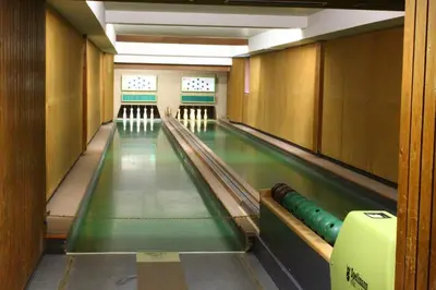 Ein Billardtisch in der Unterkunft Hotel Rauch