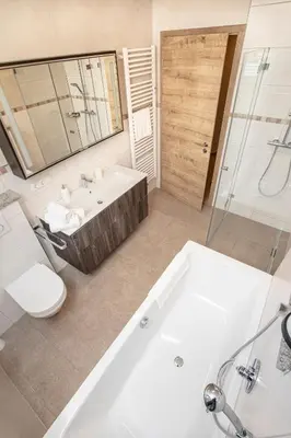 Ein Badezimmer in der Unterkunft Ferienwohnungen 
