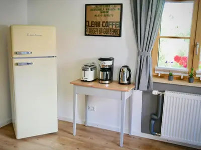 Küche/Küchenzeile in der Unterkunft Ferienwohnung Heimat | Chiemgau Karte