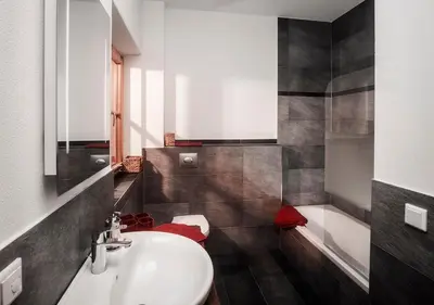 Ein Badezimmer in der Unterkunft Ferienwohnung Glaserhäusl Seeblick