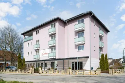 Das Gebäude in dem sich das Hotel befindet