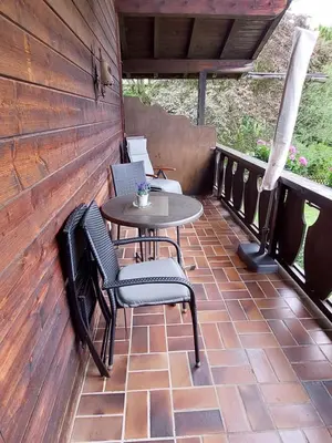 Ein Balkon oder eine Terrasse in der Unterkunft Appartementhaus Florianshof