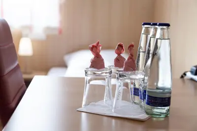 Getränke in der Unterkunft Hotel Garni Haus zum Gutenberg