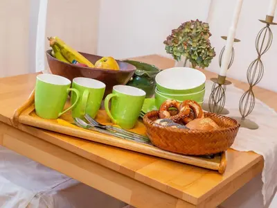Essen in der Ferienwohnung oder in der Nähe