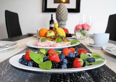 Essen in der Ferienwohnung oder in der Nähe