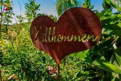 Ein Garten an der Unterkunft Ferienwohnung Irene Dorn // Andechs