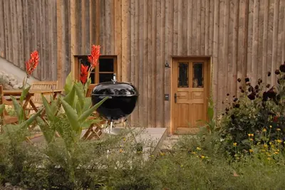 Ein Garten an der Unterkunft Chalet Landsberg