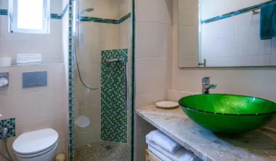 Ein Badezimmer in der Unterkunft Ferienwohnungen Schwarzer in Seehausen am Staffelsee