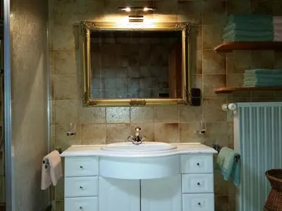 Ein Badezimmer in der Unterkunft Mondscheinwinkl