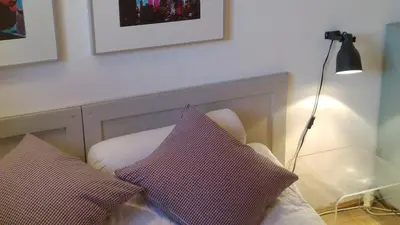 Ein Sitzbereich in der Unterkunft Aisching