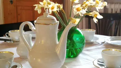 Kaffee-/Teezubehör in der Unterkunft Aisching