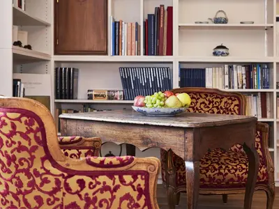 Ein Sitzbereich in der Unterkunft Villa Sawallisch