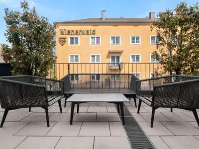 Ein Balkon oder eine Terrasse in der Unterkunft Numa Munich Stark