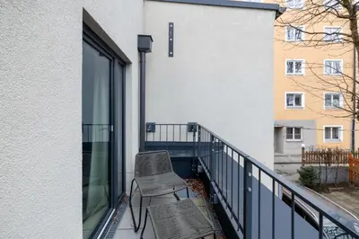 Ein Balkon oder eine Terrasse in der Unterkunft Numa Munich Stark