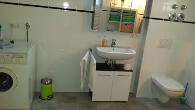 Ein Badezimmer in der Unterkunft Ferienwohnung Valentin