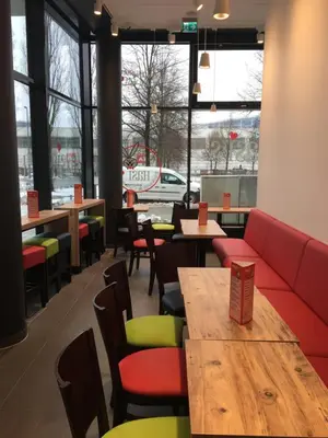 Ein Sitzbereich in der Unterkunft Premium Apartment München Messe