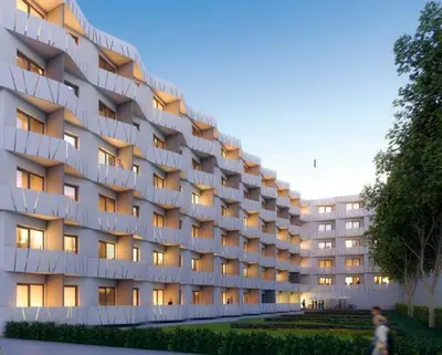 Das Gebäude in dem sich die Ferienwohnung befindet