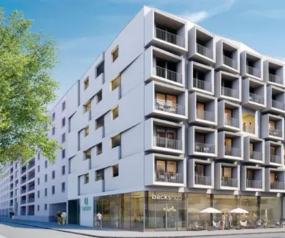 Das Gebäude in dem sich die Ferienwohnung befindet