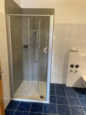 Ein Badezimmer in der Unterkunft Pension Bernhardhof