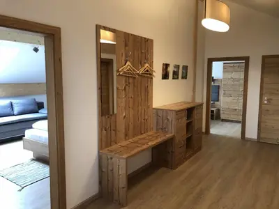 Ein Sitzbereich in der Unterkunft Pension Bernhardhof