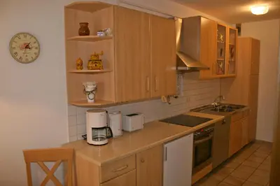Küche/Küchenzeile in der Unterkunft Ferienwohnung Bergtraum