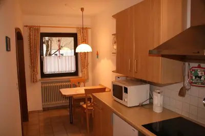 Küche/Küchenzeile in der Unterkunft Ferienwohnung Bergtraum