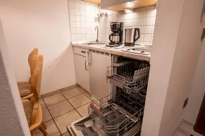 Küche/Küchenzeile in der Unterkunft Bergschlössl - Massionettwohnung 12