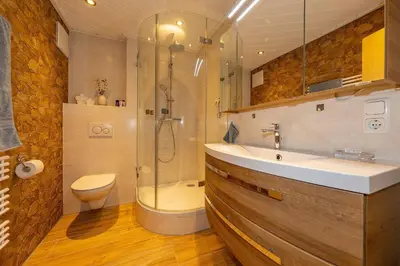 Ein Badezimmer in der Unterkunft Ferienwohnung Sonnenhäusl