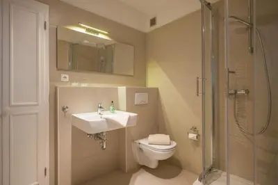 Ein Badezimmer in der Unterkunft Bergschlössl - Massionettwohnung 13